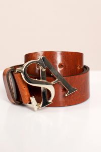 Studio Anneloes SA Gold Buckle Leather Belt 05210