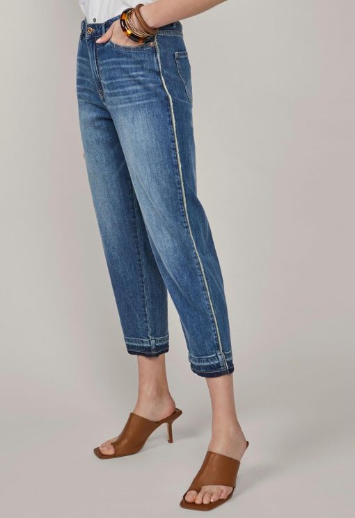 Summum 4s2143-5081 Cropped Straight Jeans Light W
