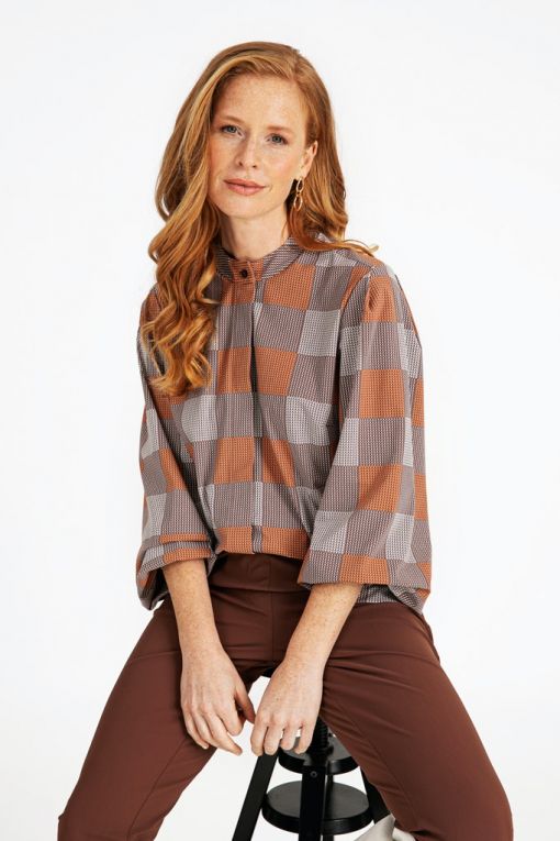 Studio Anneloes Pomme Check Blouse 06815