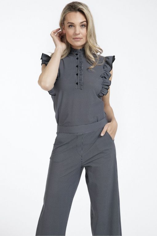 Studio Anneloes Rise Check Blouse 07602
