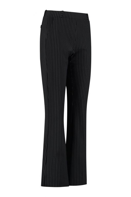 Studio Anneloes Flair Bonded Pinstripe Trousers 07949