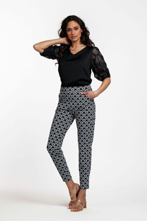 Studio Anneloes Kaat Bonded Ornmt Trousers 08812